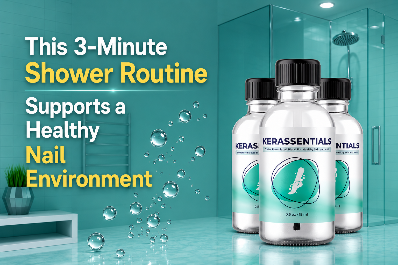 This 3-Minute Shower Routine Supports A Healthy Nail Environmen